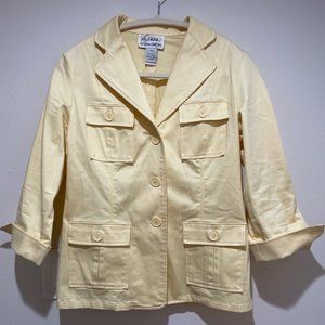 Linea By Louis Dell’Olio Yellow Safari Blazer /Jacket